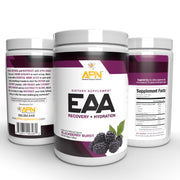 Apn's EAA / BCAA 2:1:1 - Blackberry - Hydration + Recovery  Repair, recover, and rehydrate with APN’s EAAs! There are 5 grams of BCAA’s in each scoop; there are also other ESSENTIAL AMINO ACIDS to give your body everything it needs to start the REPAIR and RECOVERY process! Jam-packed with COCONUT WATER POWDER and an ELECTROLYTE BLEND, these EAAs are ready to help REHYDRATE your body before, during, or after the most challenging workouts!*